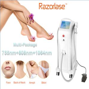 Wholesale 755nm-1064nm Laser Hair Removal Device / Body Hair Removal Machine Triple Diode Laser from china suppliers