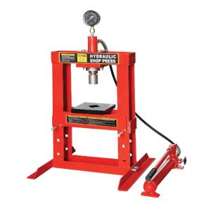 Wholesale Wide Frame Hydraulic 10 Ton Shop Press Working Range 0-340mm from china suppliers