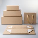 Folding Cardboard Corrugated Gift Boxes Kraft Packaging For Cosmetics Christmas