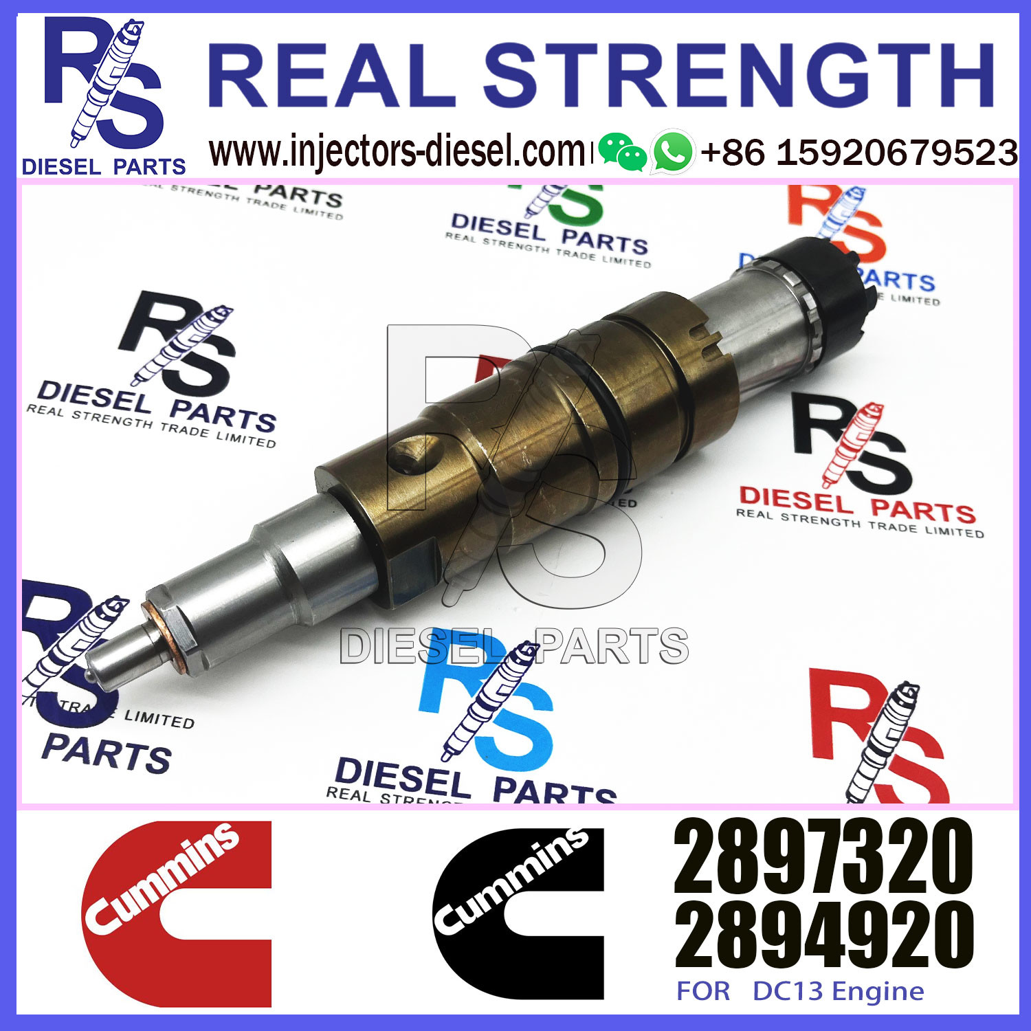 China new manufacture ISX15 Diesel Engine Fuel Injector 5579419 2897320 for cummins engine parts