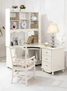 Wholesale luxury modern white wood home office corner desk furniture from china suppliers
