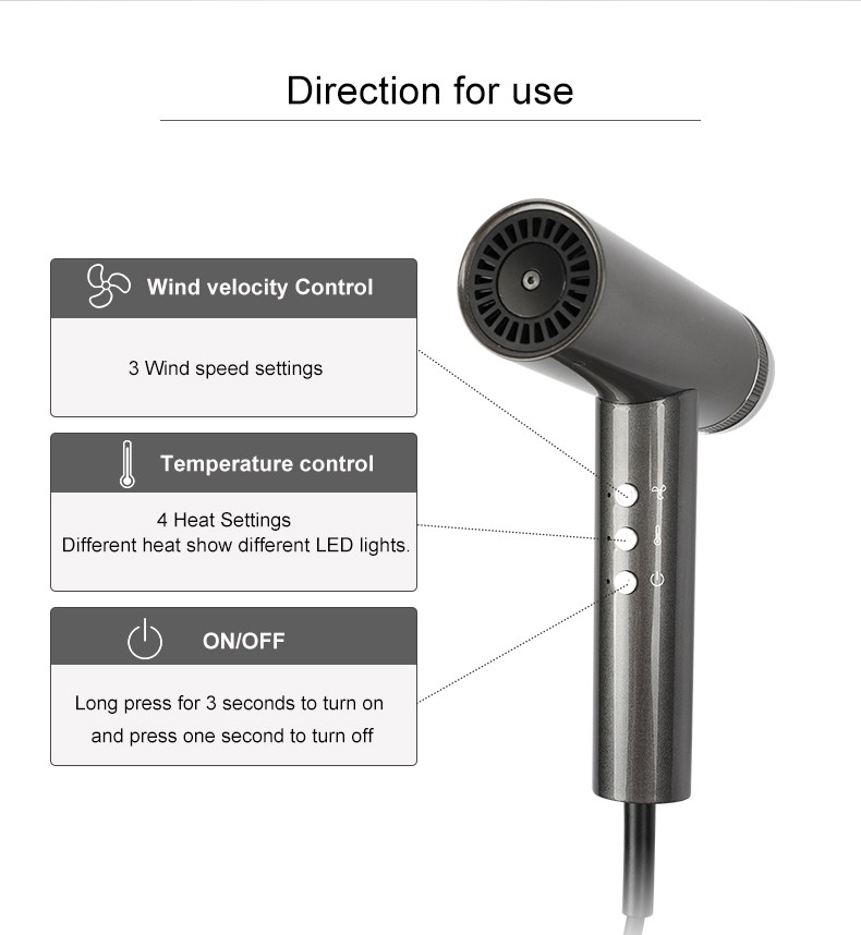 MeStar Hair Blow Dryer Aircraft Turbine Engine Modeling 1 Year Warranty