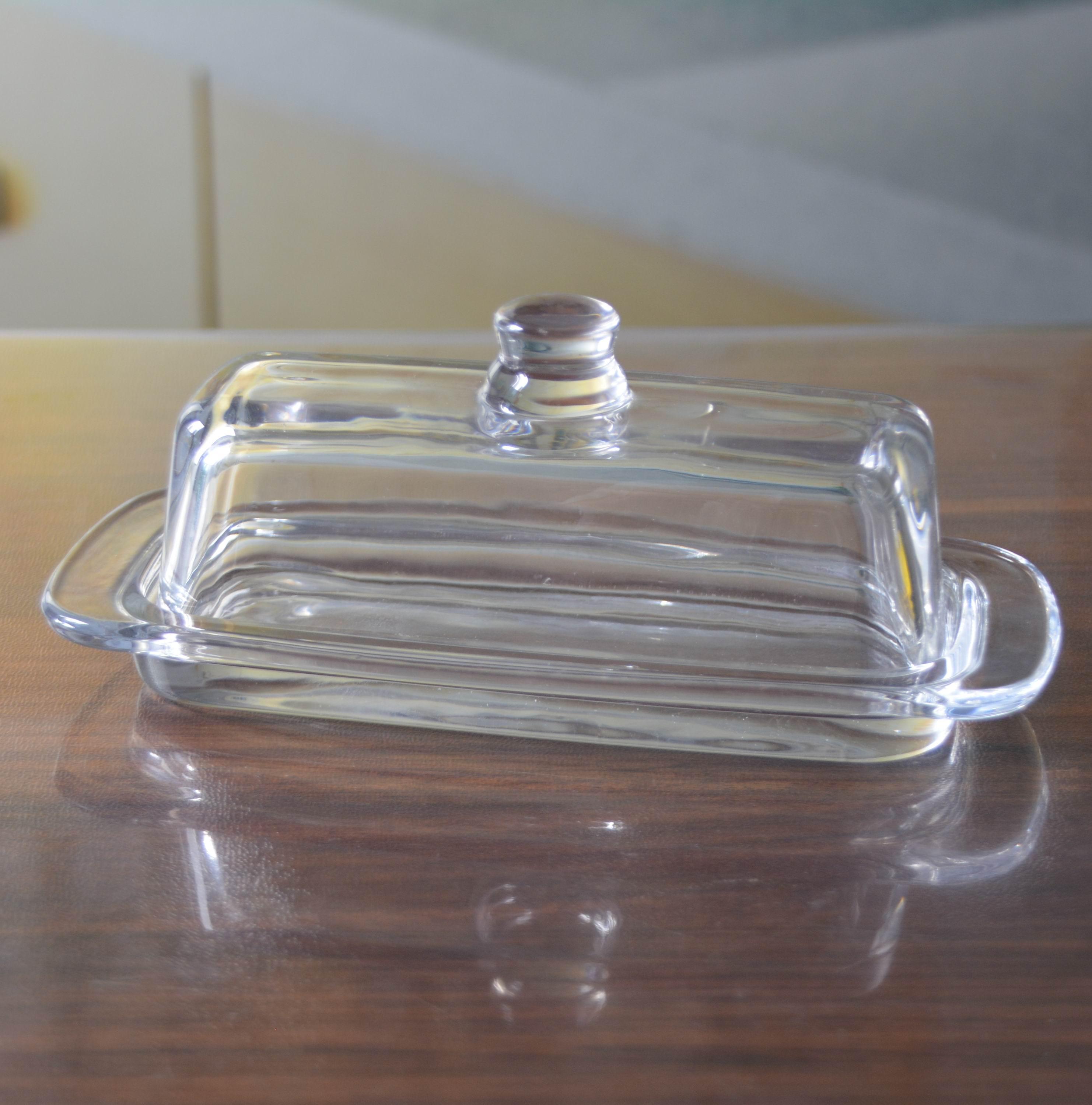 Rectangle Cake Glass Charger Plates With Cover
