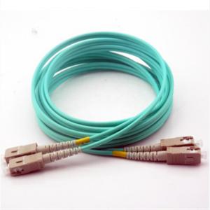 Wholesale OM3 50/125 Fiber Optic Patch Cord , Multimode SC To Lc Fiber Jumper Low Loss from china suppliers