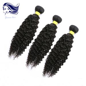 Wholesale 24inch Virgin Cambodian Hair Tangle Free Natural Black Jerry Curly from china suppliers
