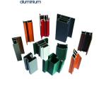 Industrial Aluminum Door Profile Wooden Grain Coated Attractive Looking