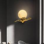 Indoor Bedroom Wall Lamp With Modern Pure Copper LED Lighting 300mm*200mm