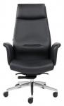 High Back Leather Ergonomic Office Chair , 1220mm TUV PU Leather Swivel Chair