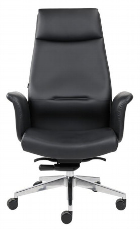 High Back Leather Ergonomic Office Chair , 1220mm TUV PU Leather Swivel Chair