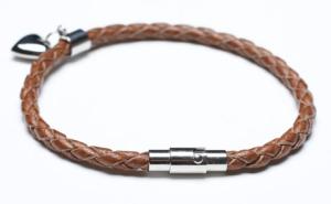 Wholesale Leather Bracelet, Stainless Steel Clasp, 8 Inches from china suppliers