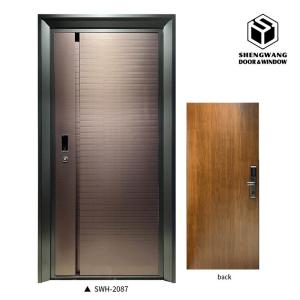 Wholesale Sapele Corrosion Resistant Aluminum Room Door Solid Core Door Soundproof from china suppliers