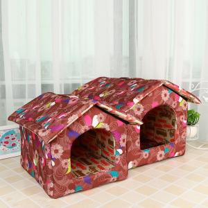 Wholesale Removable And Washable Floral Dog Bed High Quality Cotton Filled Pet Supplies For Dog House from china suppliers