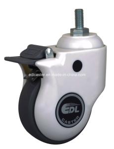 Wholesale 115kg Threaded Brake TPE Medical Caster E5744-57 for Heavy-Duty Medical Equipment from china suppliers