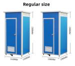 Prefabricated Outdoor Mobile Single Toilet with Electricity and Water Plumbing
