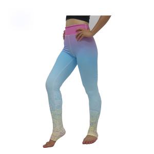 Wholesale Long Length Female Tight Pants / Lycra Gym Leggings Customized Color from china suppliers