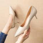 9797-1 Korean Fashion Pointed Shallow Mouth High Heels Stiletto Professional OL