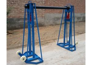 Wholesale 10 Ton Hydraulic Cable Drum Stand , Cable Jacks Stands For Cable Stringing from china suppliers