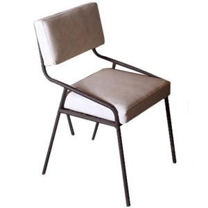 Wholesale Non Slip Modern Metal Dining Chairs , Leather Dining Chairs With Metal Legs from china suppliers