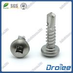 Stainless Steel 18-8/316/410 Pan Head Square Drive Self Drilling Tek Screws