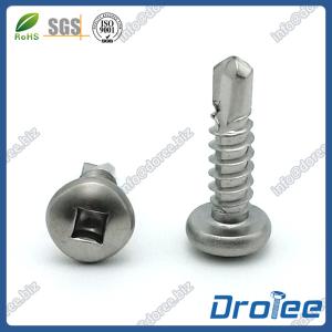 Wholesale Stainless Steel 18-8/316/410 Pan Head Square Drive Self Drilling Tek Screws from china suppliers