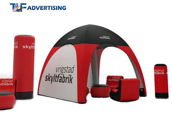 Small Inflatable Advertising Tent , Inflatable Tailgate Tent Commercial Grade