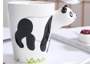 Wholesale Hand Printed 15 Ounce 3D Ceramic Reusable Coffee Cup from china suppliers