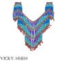 Buy cheap VICKY.HSIEH Gold Plated Bohemian Colorful Resin Bead Tassel Ethnic Necklace from wholesalers