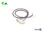12 Colors 12F LC PC Fibre Optic Pigtail 0.9mm OM2 50 / 125μm 1.5m 900μm Loose