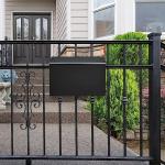 Customizable Logo Wall-Mounted Mailbox for Home Garden Decor Powder Coated Black