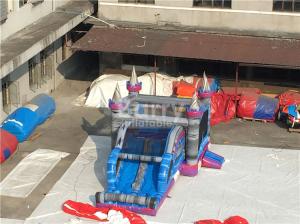 Wholesale 0.55mm PVC Tarpaulin Inflatable Bounce House Slide Combo For Kids from china suppliers
