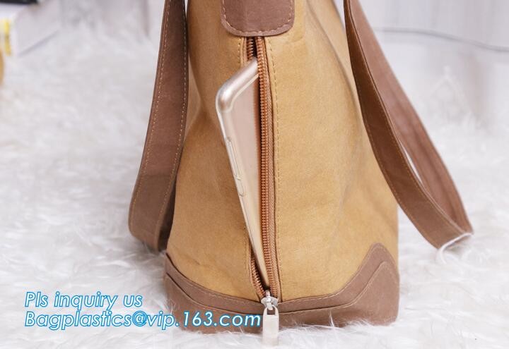 Cheap Lightweight Cheap Brown Custom Made Print Logo Water-proof Tyvek Paper Tote Shopping Bageco reusable promotion gif