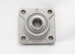 Grub Screws Metric Pillow Block Bearings Flange Mounted Stainless Steel 4 Bolt