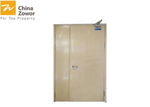 Wholesale BS Standard Uneqaul Leaf Oak Wood Finish Steel Insulated Fire Door For Apartment from china suppliers