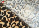 Stretching Polyester Spandex Velvet Fabric Animal Printed Warp Knitting Fabric