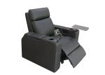 European Style Half Leather Power Electric Home Recliner Movie Public Theater