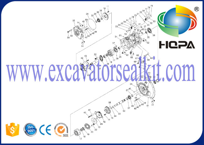 Hitachi ZX120-6 Hydraulic Main Pump HPK055 Main Pump Parts