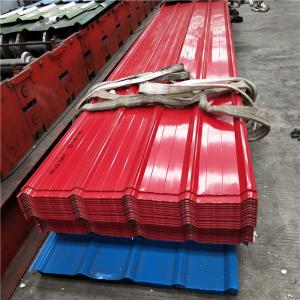 Wholesale 27 tons 840mm corrugated red color steel roof sheet delivered by a 20ft container from china suppliers