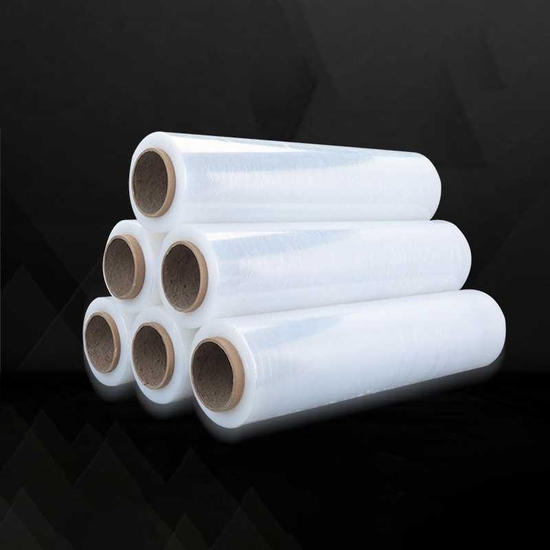 Customized PE Lldpe Jumbo Stretch Film Pallet Wrapping Plastic Roll For Goods Parcel Packing