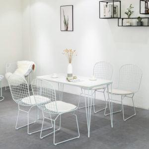 Wholesale Optional Cushion Color White Outdoor Leisure Table And Chair Set For Milk Tea Shop from china suppliers