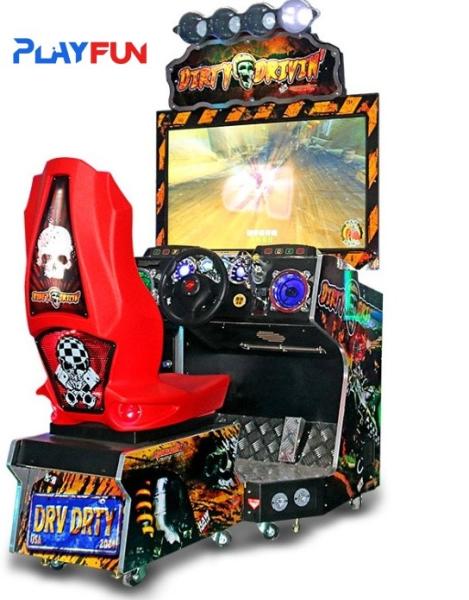 3D Video Coin Operated Dirty Driving Car Racing Arcade Game Machine For Game
