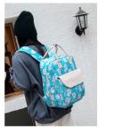 Animal Prints Polyester Rucksack Changing Travel Diaper Bags 27*15*42cm