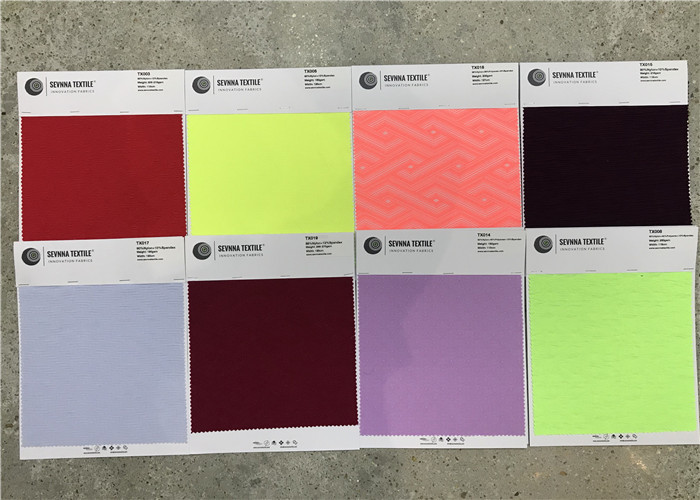 Dyed Knit Circular Polyester Satin Fabric , Bright Green Polyester Crepe Fabric