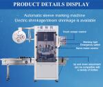 Pet Plastic Glass Bottle Sleeve Labeling Equipment Heat Packing Machine With