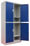 4 Doors Steel Office Furniture H1850*W900*D450mm Clothes Storage Locker