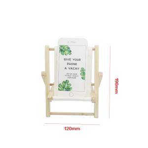 Wholesale Phone holder wooden beach chair cellphone stand from china suppliers