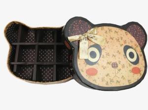 Wholesale 9 Grids Rigid Chocolate Box Cartoon Panda Shape Water Resistant from china suppliers