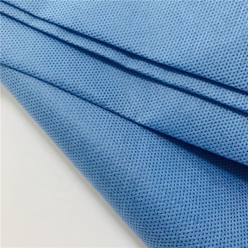 100% pp Medical Blue color SMS Non Woven Fabric For Bed Sheet