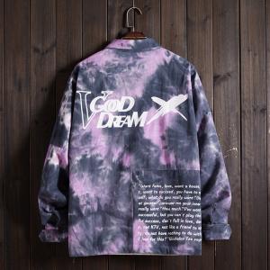 Wholesale Winter Outdoor Nylon Camo Coaches Jacket Plain Dyed Turn Down Collar from china suppliers