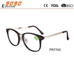 Wholesale Hot sale style reading glasses with tWO pins on the frame,metal temple ,suitable for women from china suppliers