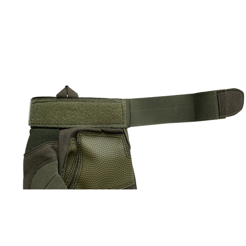 Green Finger Slits Protection Safety Training Gloves with Customized Features